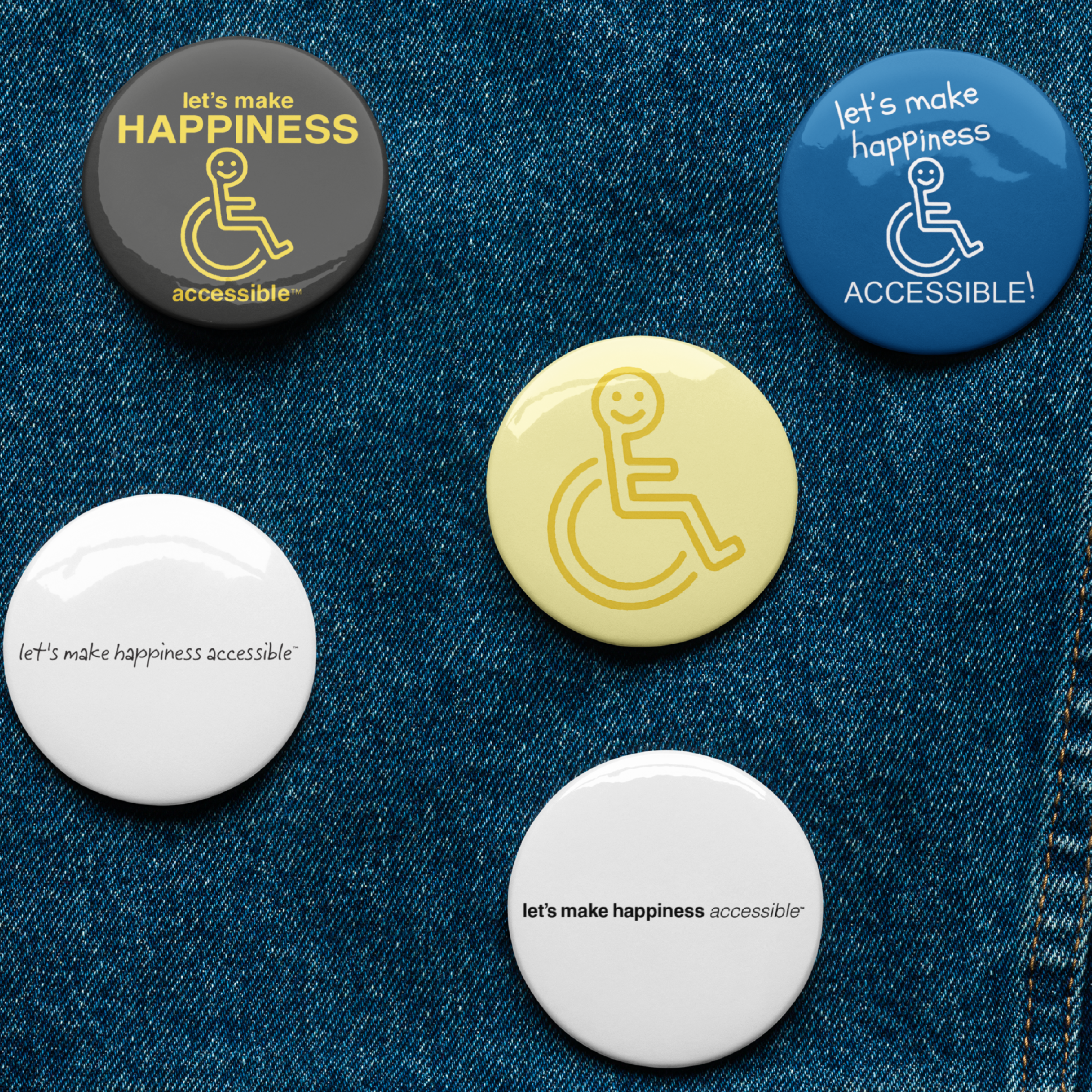 Accessories Pins Buttons Pinback Buttons – LET'S MAKE HAPPINESS ACCESSIBLE™