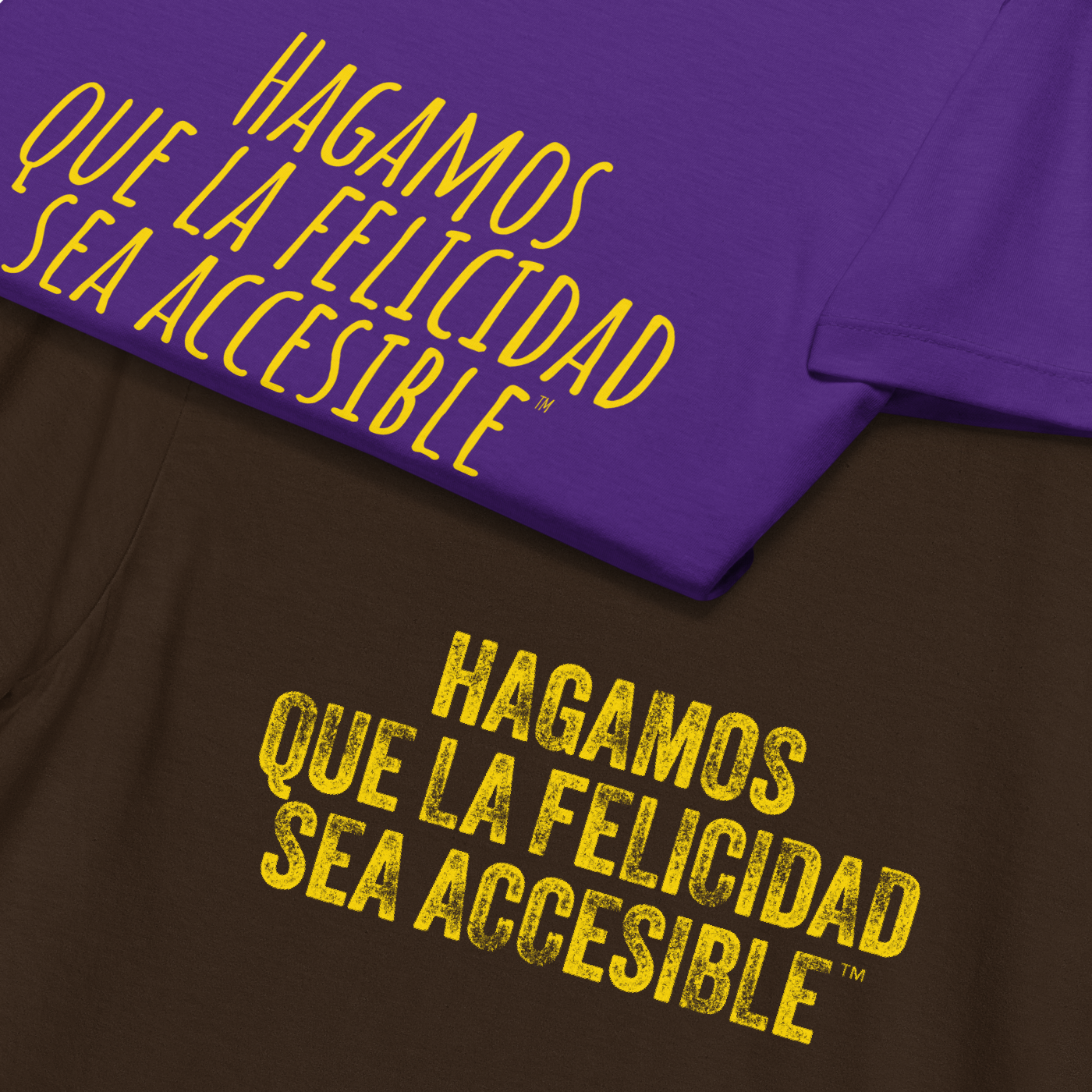 Español | Latino | Spanish version of the branded slogan Let's Make Happiness Accessible™